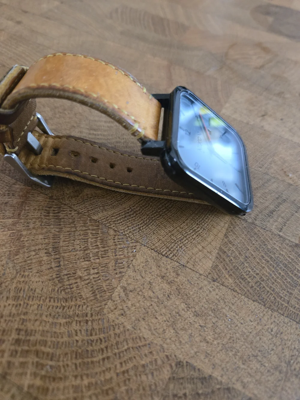Nixon Ragnar Black Dial Watch with Tan Horween Leather Strap